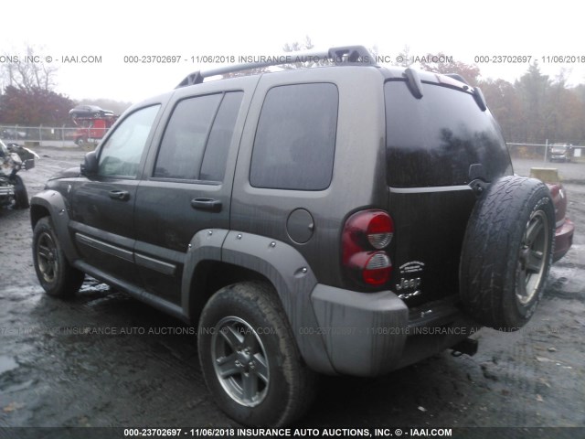 1J4GL38K25W579536 - 2005 JEEP LIBERTY RENEGADE BROWN photo 3
