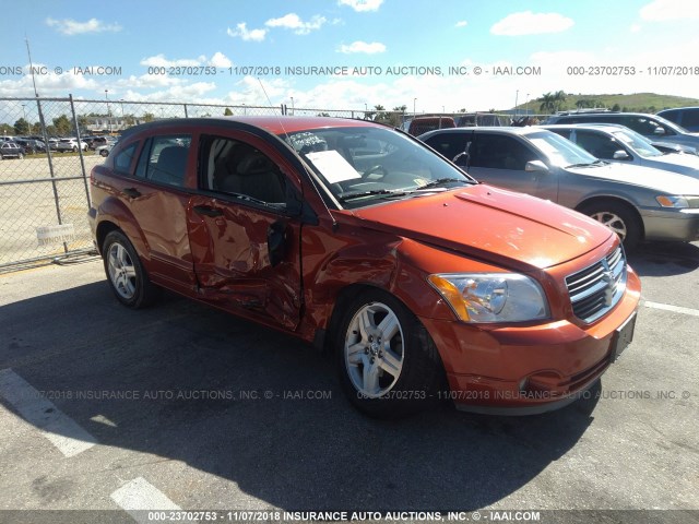 1B3HB48B57D215582 - 2007 DODGE CALIBER SXT ORANGE photo 1