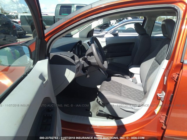 1B3HB48B57D215582 - 2007 DODGE CALIBER SXT ORANGE photo 5