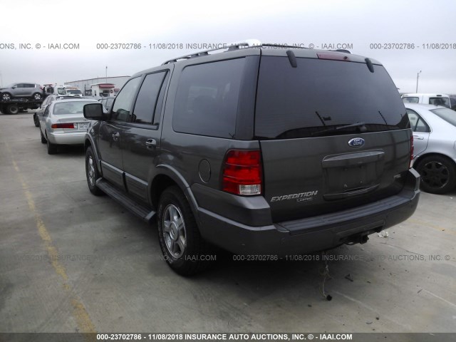 1FMFU20515LA09152 - 2005 FORD EXPEDITION LIMITED GRAY photo 3