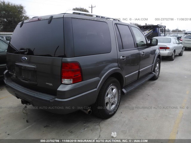 1FMFU20515LA09152 - 2005 FORD EXPEDITION LIMITED GRAY photo 4