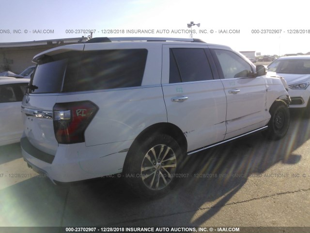 1FMJU2AT0JEA11335 - 2018 FORD EXPEDITION LIMITED WHITE photo 4