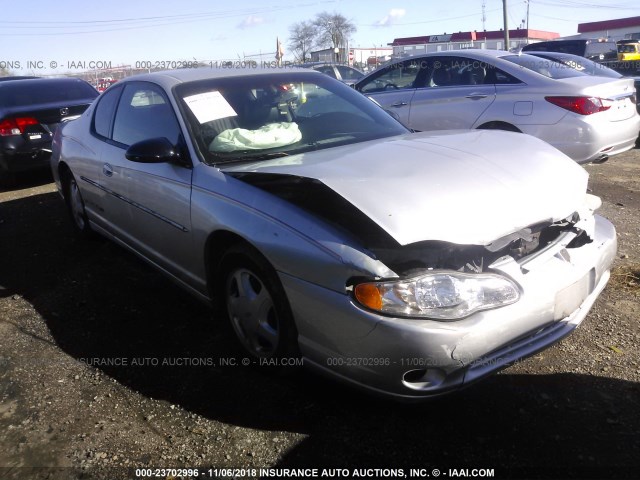 2G1WX15KX29157008 - 2002 CHEVROLET MONTE CARLO SS ვერცხლისფერი ფოტო 1