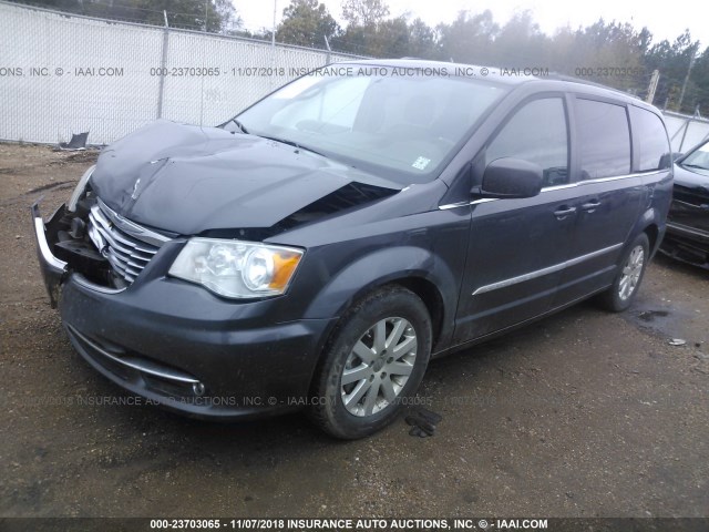 2C4RC1BGXFR561061 - 2015 CHRYSLER TOWN & COUNTRY TOURING GRAY photo 2