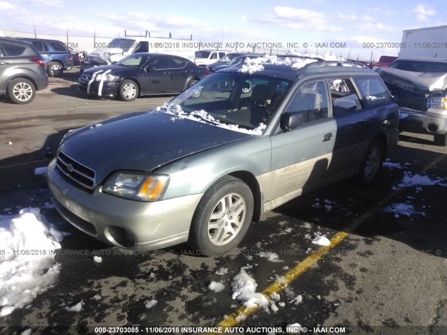 4S3BH6750Y6672641 - 2000 SUBARU LEGACY OUTBACK AWP 绿色 照片 2