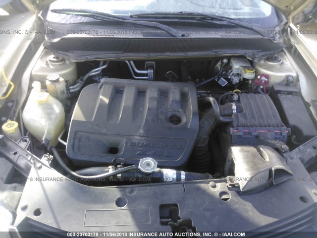 1B3CC1FB3AN206339 - 2010 DODGE AVENGER EXPRESS 金色 照片 10