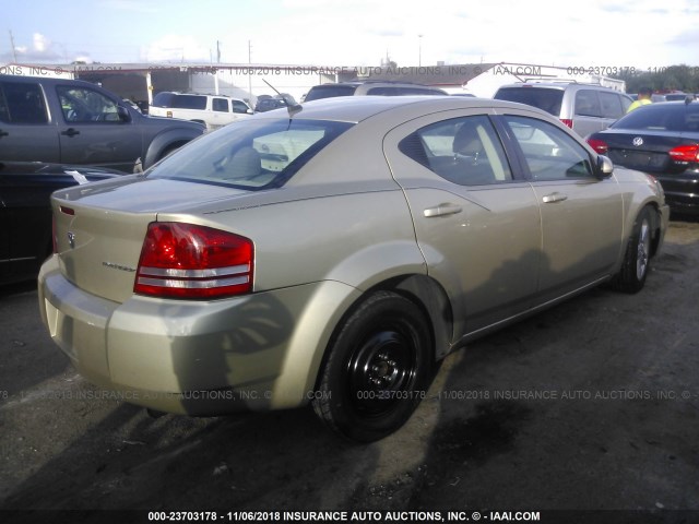 1B3CC1FB3AN206339 - 2010 DODGE AVENGER EXPRESS 金色 照片 4