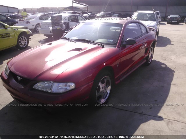 1FALP47VXTF134961 - 1996 FORD MUSTANG COBRA RED photo 2