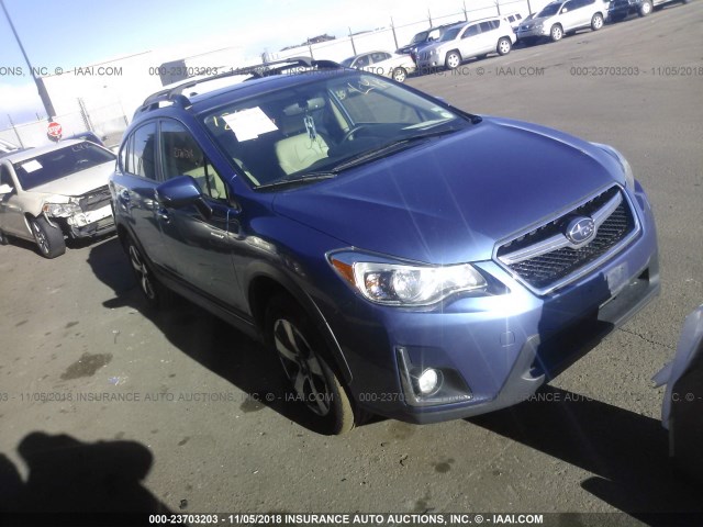 JF2GPBLC0GH223650 - 2016 SUBARU CROSSTREK 2.0I HYBRID TOURING BLUE photo 1