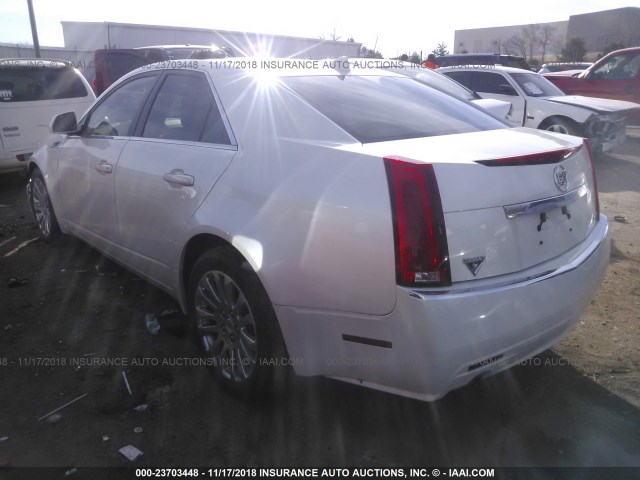1G6DF577690125522 - 2009 CADILLAC CTS WHITE photo 3