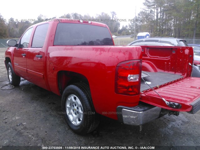 3GCRCSE04AG132291 - 2010 CHEVROLET SILVERADO C1500 LT RED photo 3