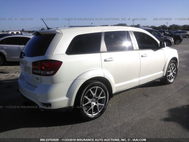 3C4PDCEG4GT103512 - 2016 DODGE JOURNEY R/T WHITE photo 4