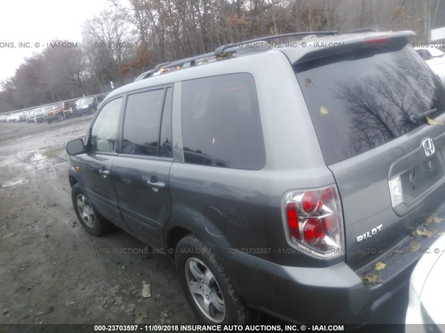 5FNYF18308B015505 - 2008 HONDA PILOT SE GRAY photo 3