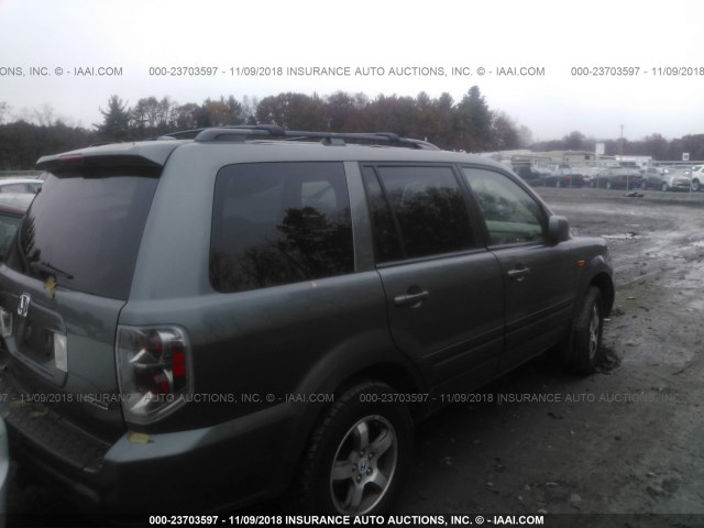 5FNYF18308B015505 - 2008 HONDA PILOT SE GRAY photo 4