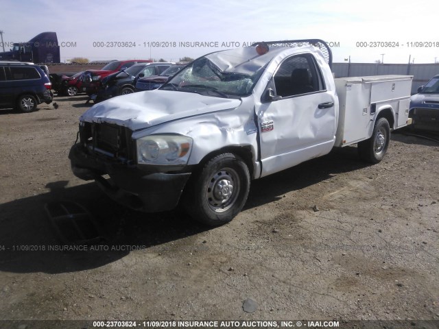 3D6WR26T29G565964 - 2009 DODGE RAM 2500 WHITE photo 2