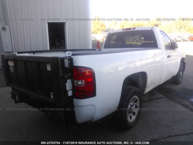 1GCNCPEX1CZ115721 - 2012 CHEVROLET SILVERADO C1500 WHITE photo 4