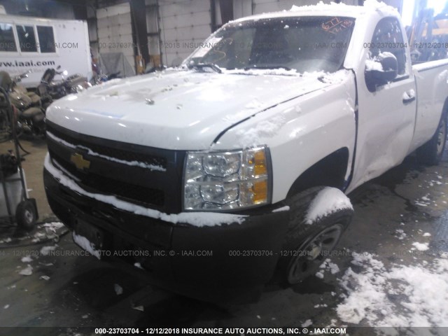 1GCNCPEX1CZ115721 - 2012 CHEVROLET SILVERADO C1500 WHITE photo 6