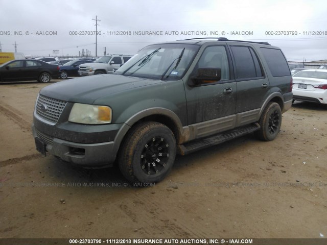 1FMRU17W83LB01507 - 2003 FORD EXPEDITION EDDIE BAUER GREEN photo 2