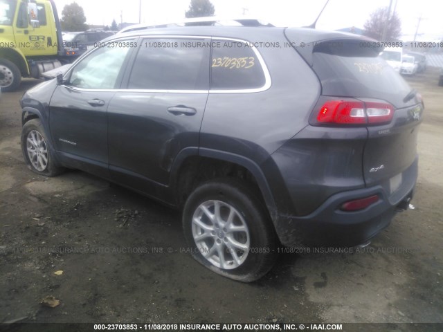 1C4PJMCS2EW138062 - 2014 JEEP CHEROKEE LATITUDE GRAY photo 3