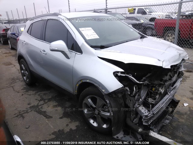 KL4CJCSB1EB673332 - 2014 BUICK ENCORE SILVER photo 1