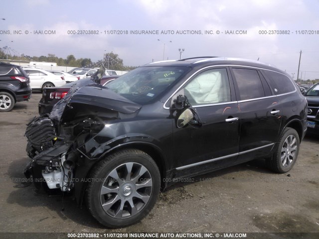 5GAKRCKDXGJ291564 - 2016 BUICK ENCLAVE BLACK photo 2