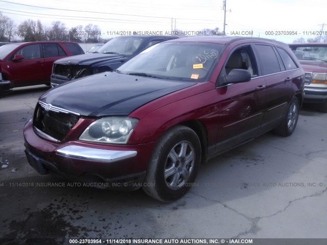 2C8GF68474R620698 - 2004 CHRYSLER PACIFICA RED photo 2