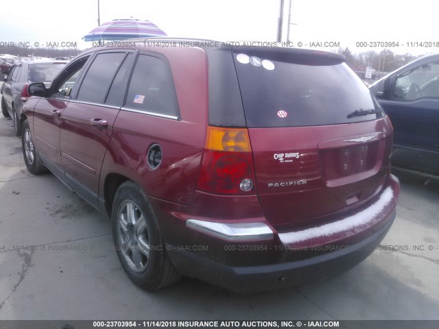 2C8GF68474R620698 - 2004 CHRYSLER PACIFICA RED photo 3