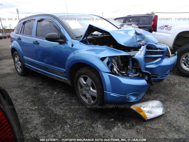 1B3HB48BX8D525227 - 2008 DODGE CALIBER SXT BLUE photo 1