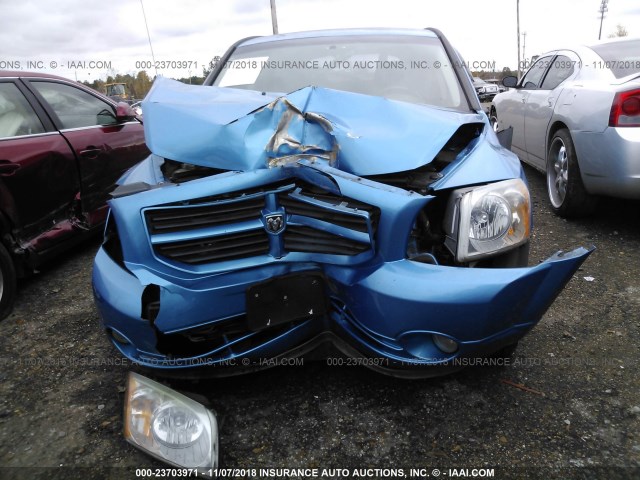 1B3HB48BX8D525227 - 2008 DODGE CALIBER SXT BLUE photo 6