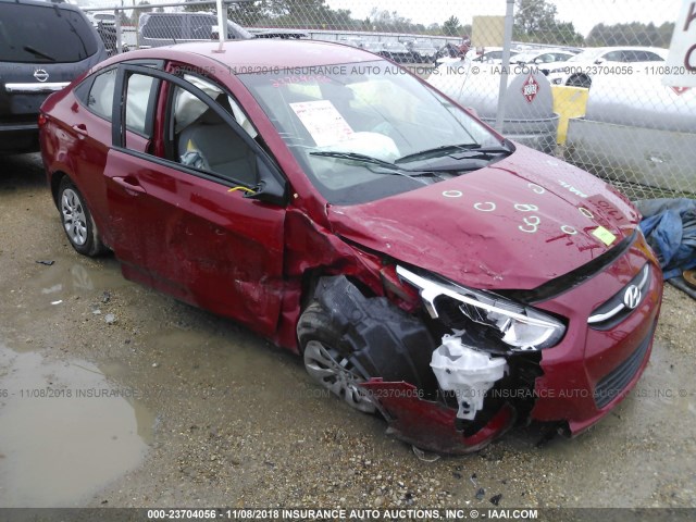 KMHCT4AE0HU290651 - 2017 HYUNDAI ACCENT SE RED photo 1