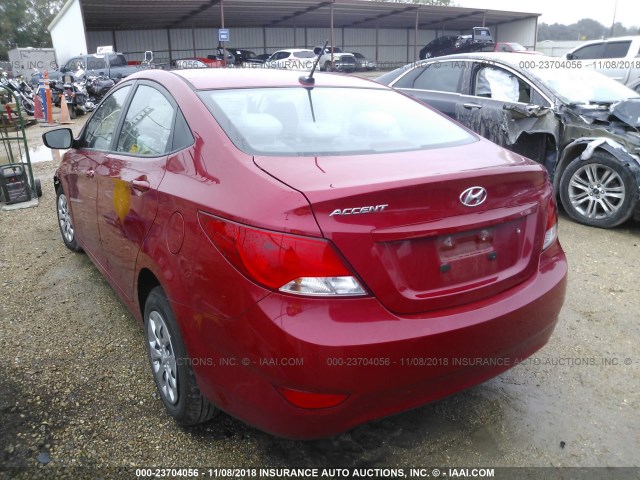 KMHCT4AE0HU290651 - 2017 HYUNDAI ACCENT SE RED photo 3