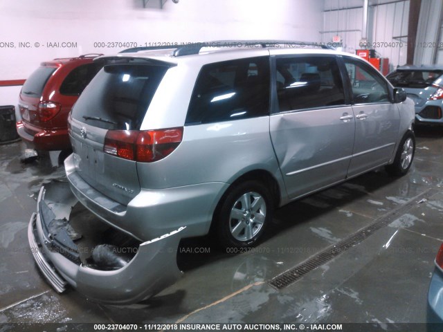 5TDZA23CX5S323143 - 2005 TOYOTA SIENNA CE/LE TAN photo 4