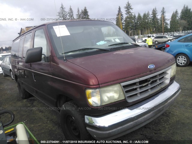 1FMEE11N2SHB40669 - 1995 FORD ECONOLINE E150 MAROON photo 1