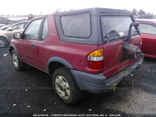 4S2CM57W7X4373326 - 1999 ISUZU AMIGO RED photo 3