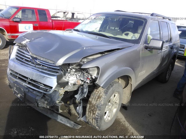 1FMEU73E06ZA02132 - 2006 FORD EXPLORER XLT GRAY photo 2