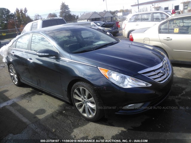 5NPEC4AB8CH470076 - 2012 HYUNDAI SONATA SE/LIMITED Dark Blue photo 1