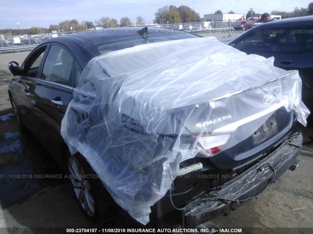 5NPEC4AB8CH470076 - 2012 HYUNDAI SONATA SE/LIMITED Dark Blue photo 6