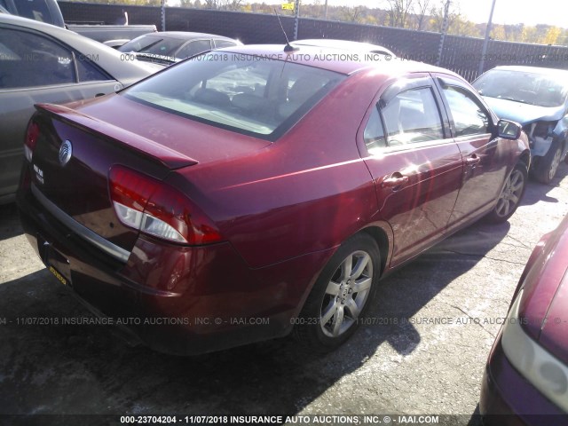 3MEHM0JA1AR628969 - 2010 MERCURY MILAN PREMIER RED photo 4