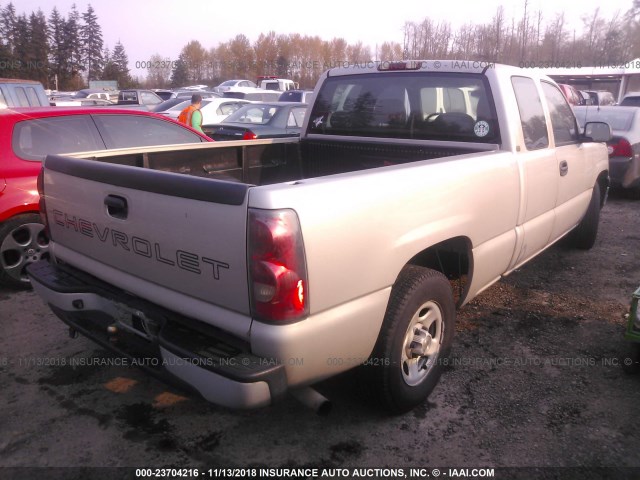 1GCEC19X14Z343985 - 2004 CHEVROLET SILVERADO C1500 Pewter photo 4