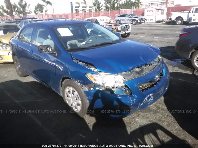 1NXBU40E79Z050041 - 2009 TOYOTA COROLLA S/LE/XLE BLUE photo 1