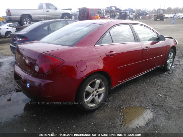 1G2ZH558364170032 - 2006 PONTIAC G6 GT RED photo 4