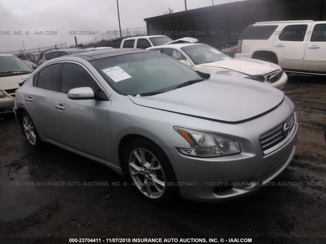 1N4AA5APXCC838846 - 2012 NISSAN MAXIMA S/SV SILVER photo 1