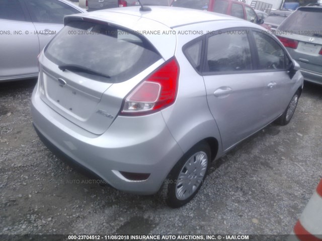 3FADP4TJ1EM234277 - 2014 FORD FIESTA S SILVER photo 4