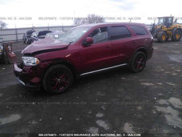 1D4RD2GG2BC648390 - 2011 DODGE DURANGO EXPRESS RED photo 2