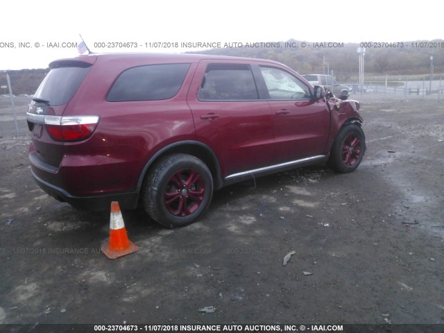 1D4RD2GG2BC648390 - 2011 DODGE DURANGO EXPRESS RED photo 4