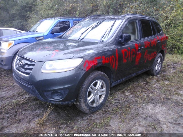 5NMSG3ABXAH339971 - 2010 HYUNDAI SANTA FE GLS GRAY photo 2