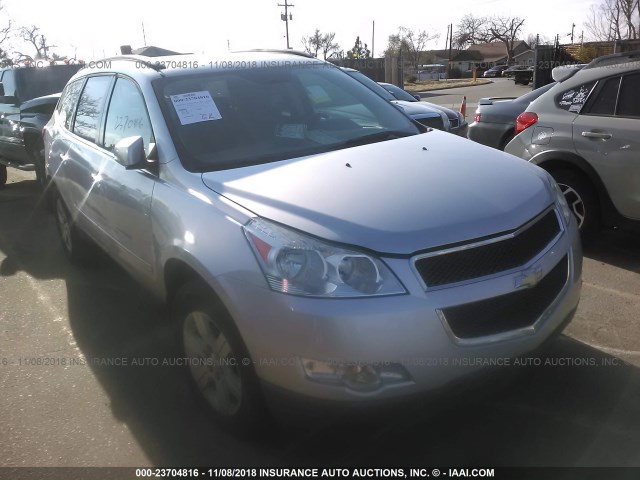 1GNKRGED2BJ123502 - 2011 CHEVROLET TRAVERSE LT SILVER photo 1