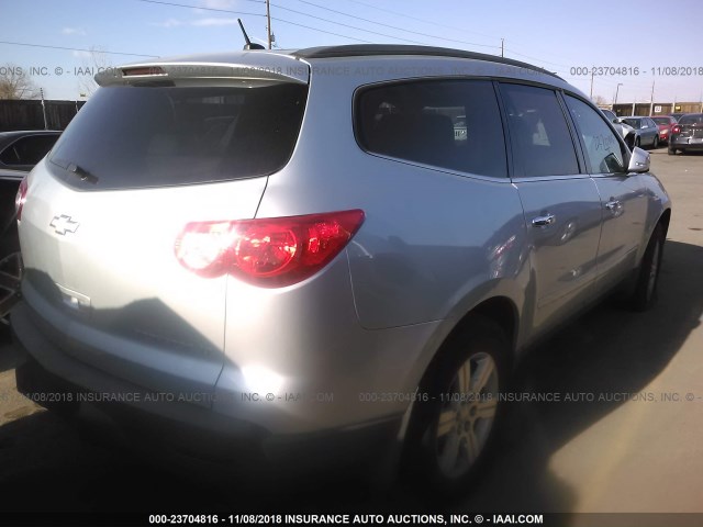 1GNKRGED2BJ123502 - 2011 CHEVROLET TRAVERSE LT SILVER photo 4