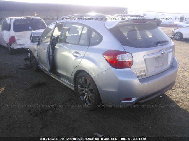 JF1GPAR64DH830498 - 2013 SUBARU IMPREZA SPORT LIMITED SILVER photo 3