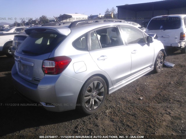 JF1GPAR64DH830498 - 2013 SUBARU IMPREZA SPORT LIMITED SILVER photo 4